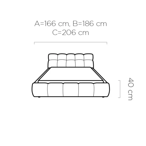 Bed with storage GIULIA 160X200