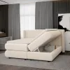 Bed Elodie 160x200 with storage ZIP.HOME
