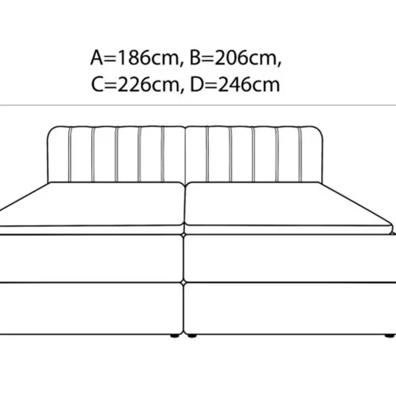 Voodi Massimo 160x200 pesukastiga ZIP.HOME