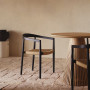 Stackable garden chair Ydalia with a backrest