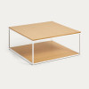 Framed coffee table 80 x 80 cm Yoana