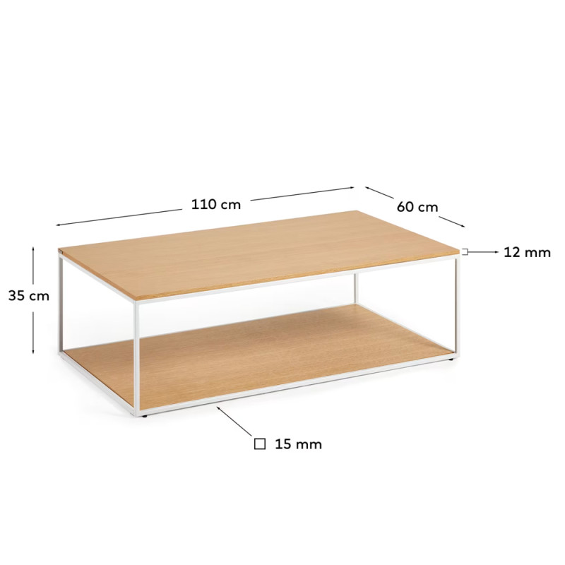 Журнальный столик с столешницей 110 x 60 см Yoana