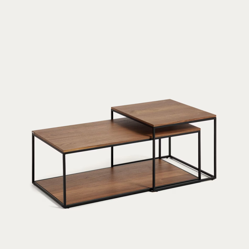Комплект из двух журнальных столиков 100 x 50 см / 50 x 55 см Yoana