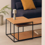 Set of two coffee tables 100 x 50 / 50 x 55 cm Yoana