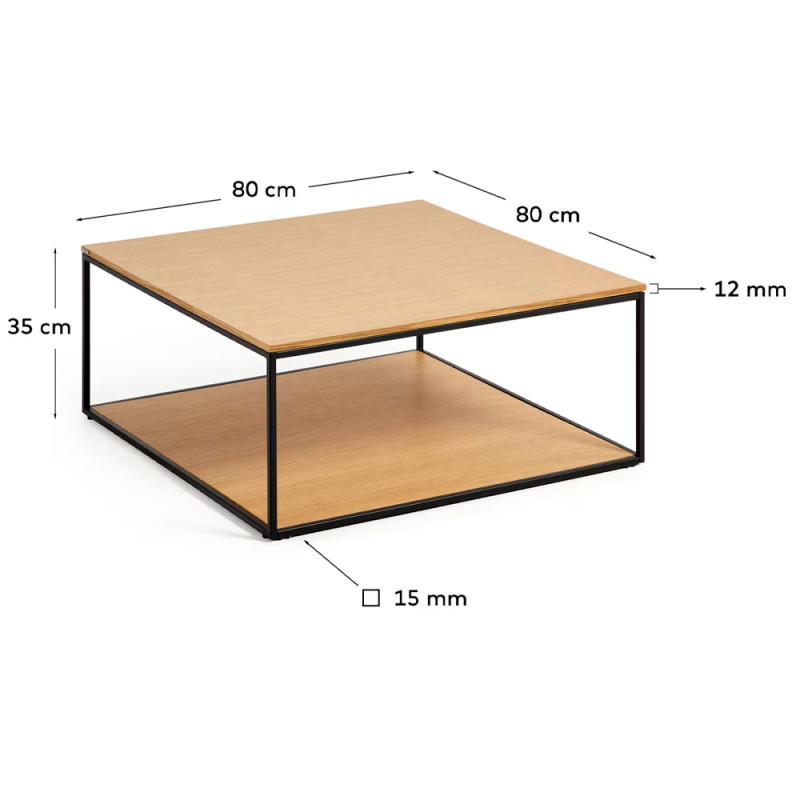 Coffee table 80 x 80 cm Yoana