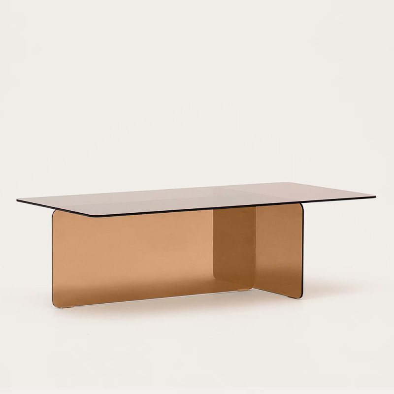 Klaasist kohvilaud 120 x 60 cm Zaren