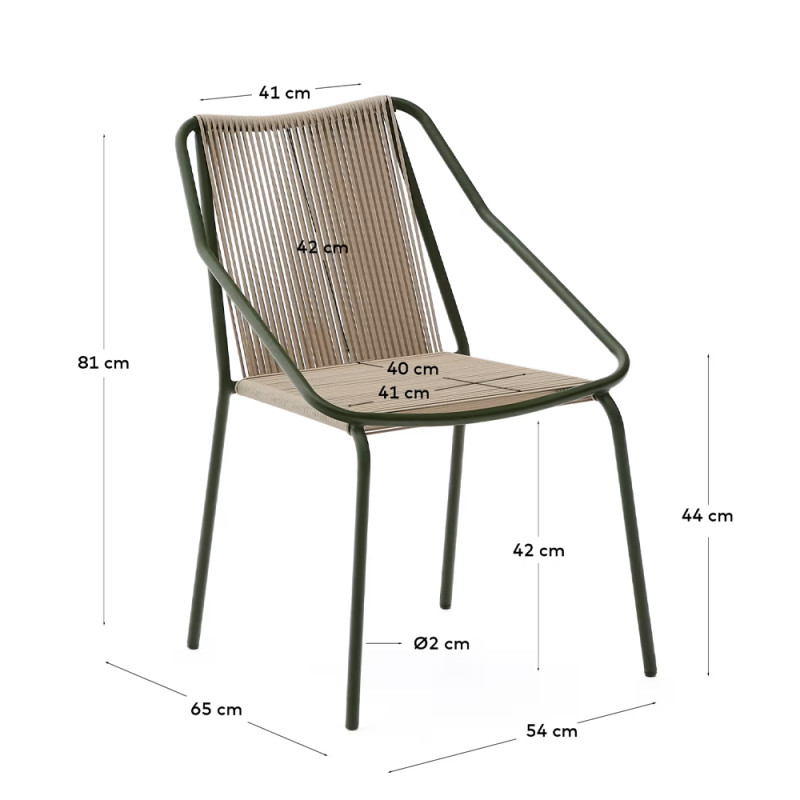 Stackable garden chair Zivia
