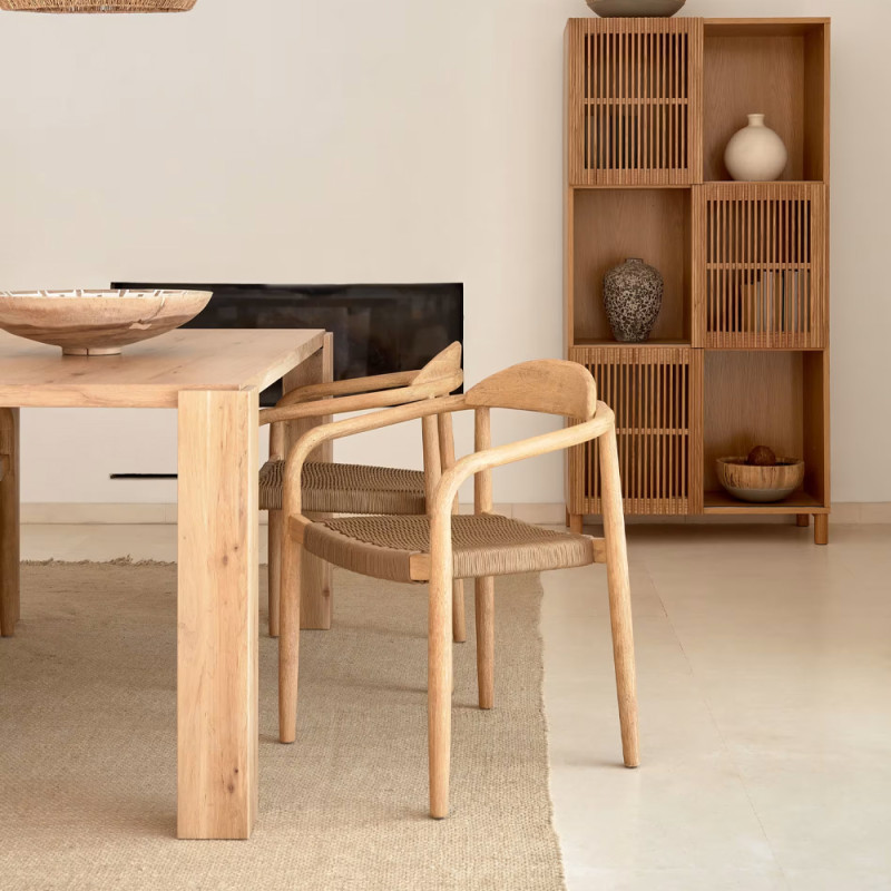 Tammepuidust söögilaud 160 x 90 cm Deyanira