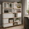 Wide Monocolor Bookcase Balance