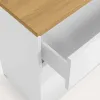 Abilen 3-sahtliga tammiviineriga ja valge lakeeringuga kummut 90 x 75 cm FSC 100%