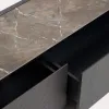 Nemore telerilaud 2 tammespooniga sahtliga ja Emperador marmoriefektiga keraamilise plaadiga, FSC Mix Credit, 200 x 35 cm