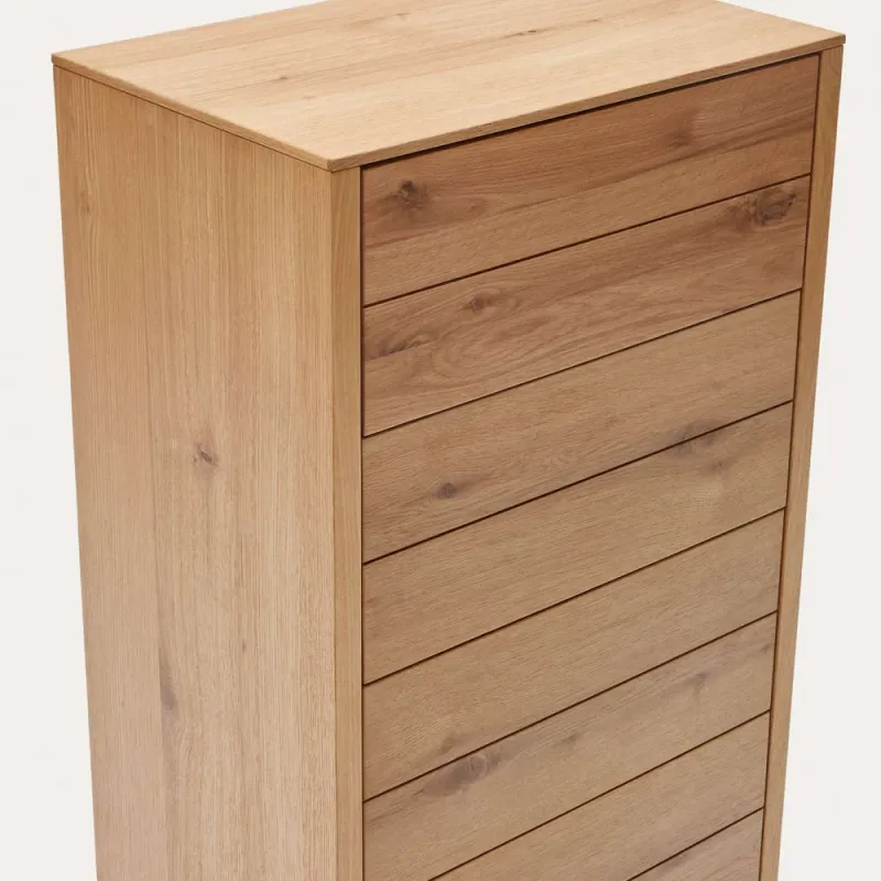Alguema kummut 4 sahtliga tammivineeriga loomuliku viimistlusega 60 x 120 cm