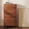 Vedrana 5-sahtliga kummut valge lakeeritud MDF 60 x 114 cm