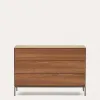 Vedrana 3-sahtliga kummut valge lakeeritud MDF 110 x 75 cm
