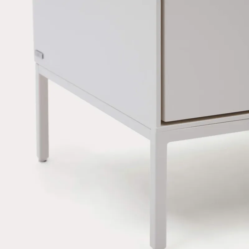 Vedrana 5-sahtliga kummut valge lakeeritud MDF 60 x 114 cm