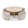 Diivanilaud with pouffes NUGAT