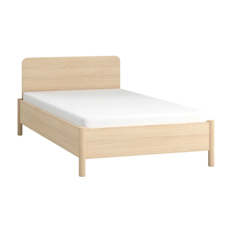 Single bed with straight headboard 120x200 OMM