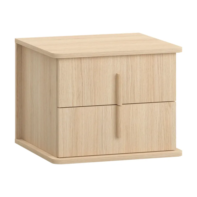 Bedside table with 2 drawers OMM