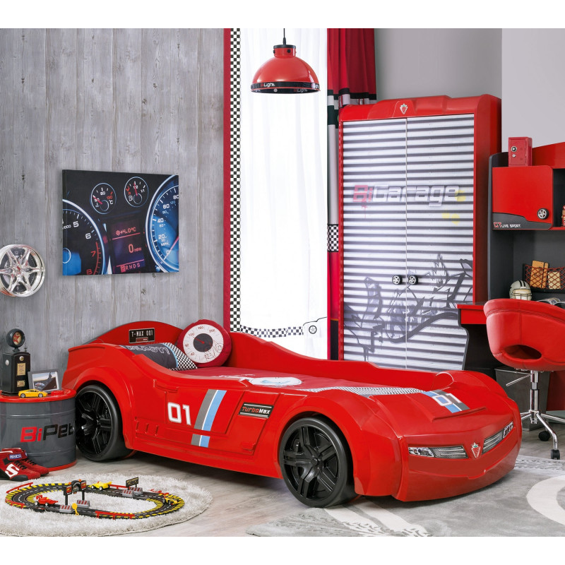 Autovoodi TURBO MAX punane (90x195 cm)