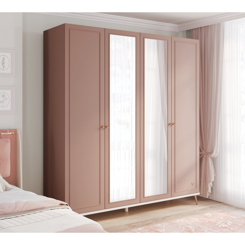 Riidekapp 4-ukseline Elegance