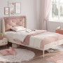 Voodi koos upholstered peatsiga Elegance 100x200