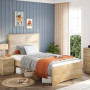 Bed upholstered Mocha 120x200