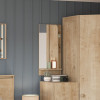 Mirror with shelf Mocha