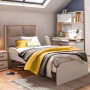 Bed with fabric headboard Modera 100x200