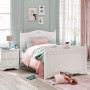Bed Rustic White 120x200
