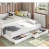 Voodi väljatõmmatav Studio valge
