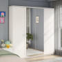 Wardrobe 4 doors Varia White