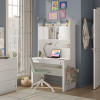 Study unit with cabinet Varia White