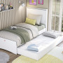 Bed pull out Varia White