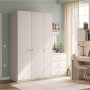 Wardrobe 3 doors Line Varia Cream