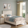 Bed with base flat Varia Cream 100x200