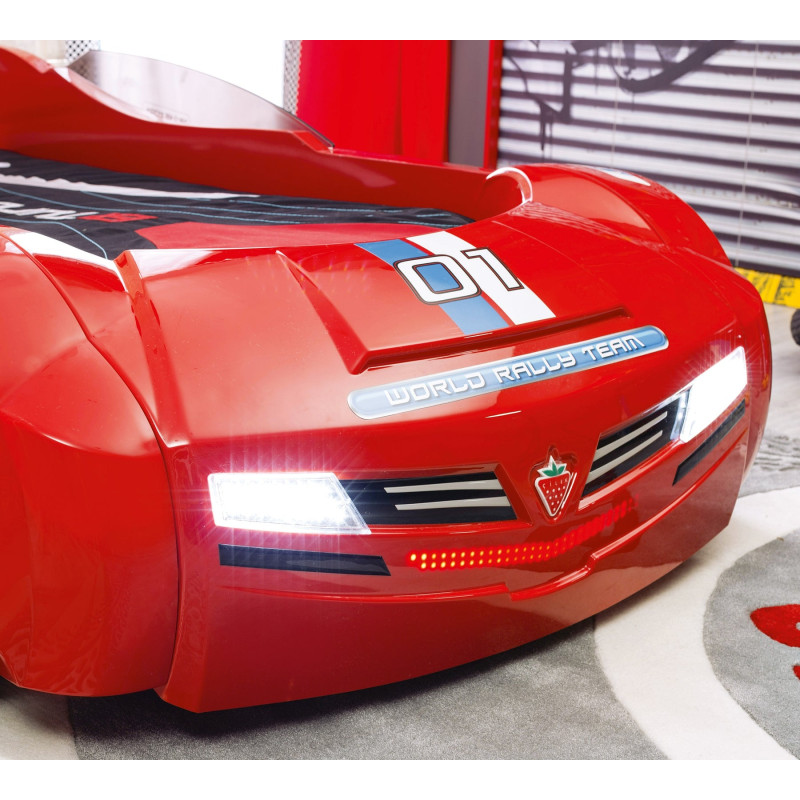 Autovoodi BITURBO punane (90x195 cm)