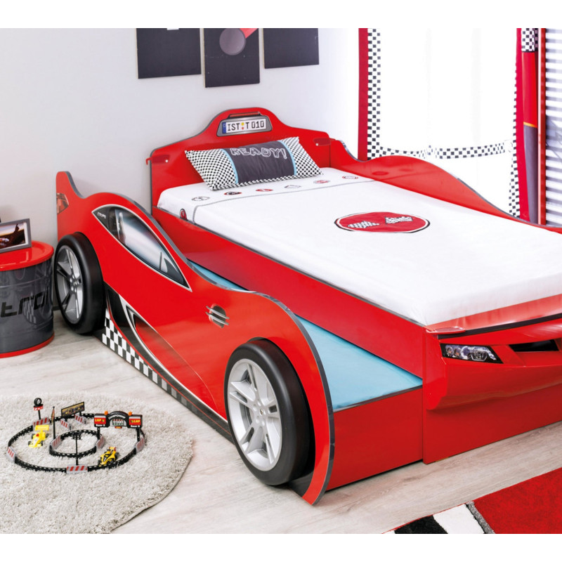 Autovoodi RACE CUP (lisavoodiga) punane (90x190 - 90x180 cm)