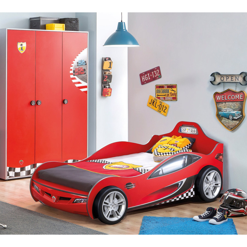 Autovoodi RACE CUP punane (90x190 cm)