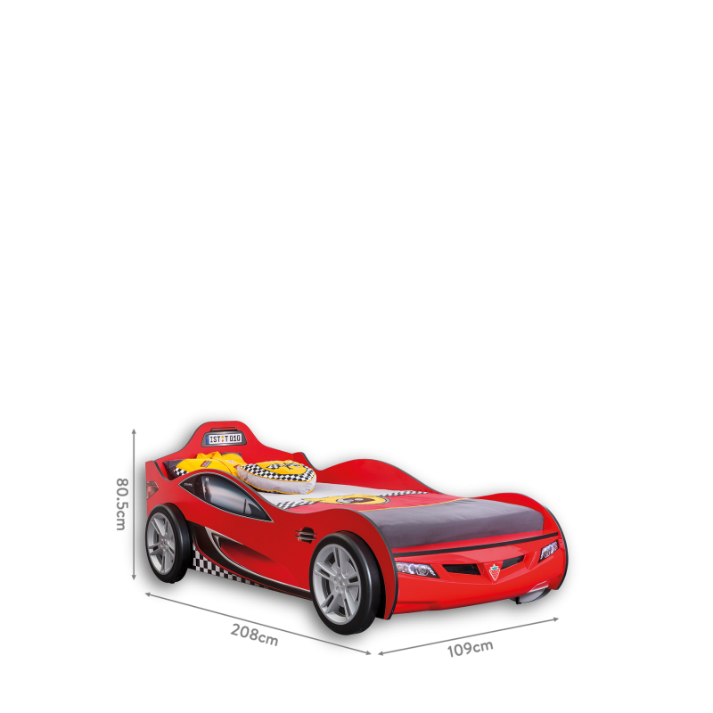 Autovoodi RACE CUP punane (90x190 cm)
