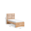 Bed upholstered Mocha 120x200