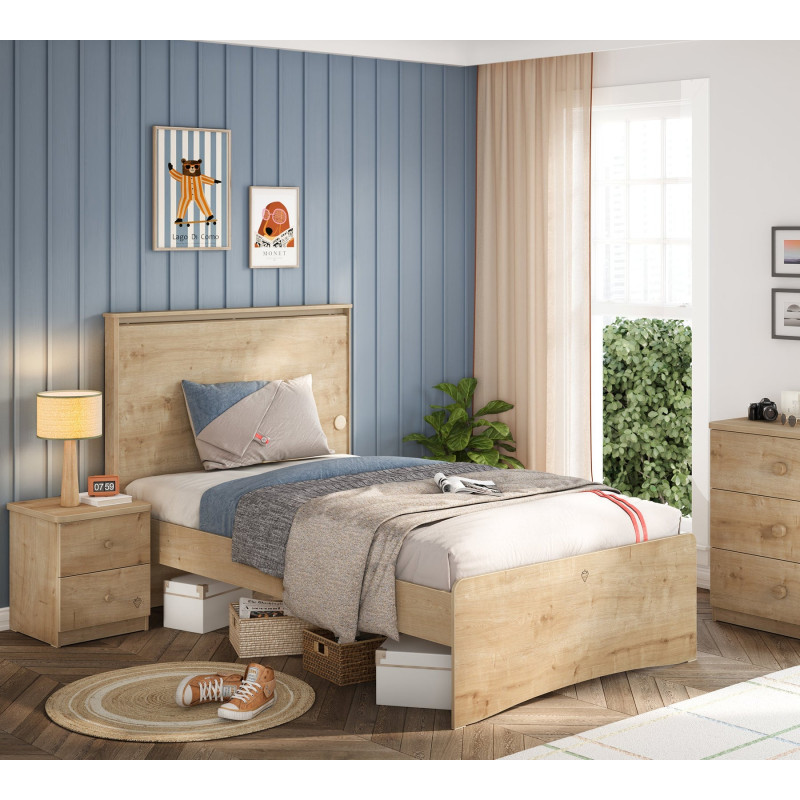 Bed Flat Mocha 120x200
