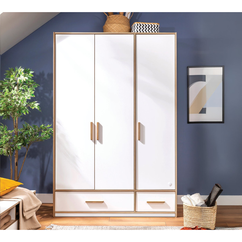 Wardrobe 3 doors with drawers Modera