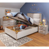 Voodipõhi kangast peatsiga Modera 100x200
