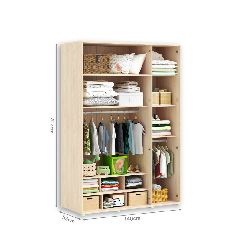 Wardrobe 3 doors Montes Natural