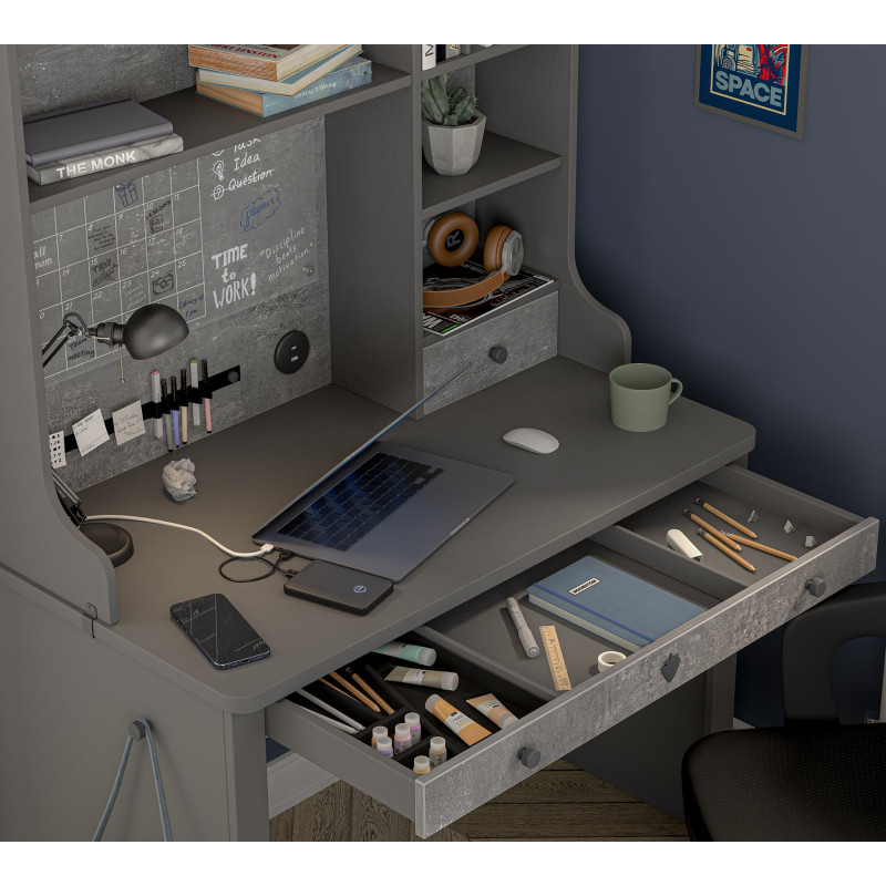 Study unit tall Space Gray