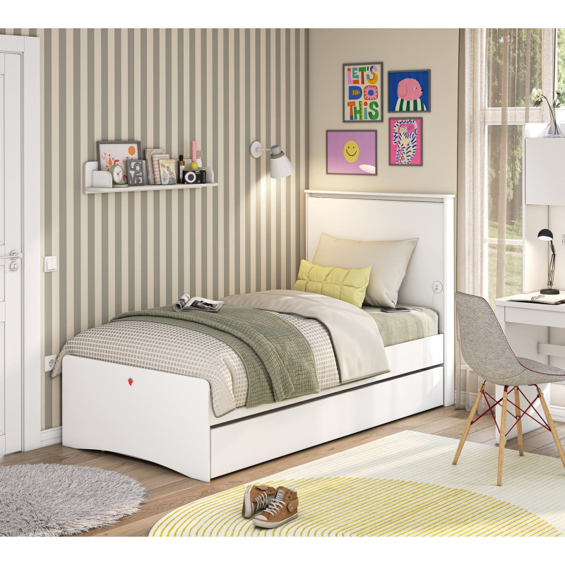 Bed pull out Varia White