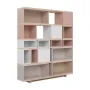 Bookcase wide cava beige / powder pink / gray beige / white Balance