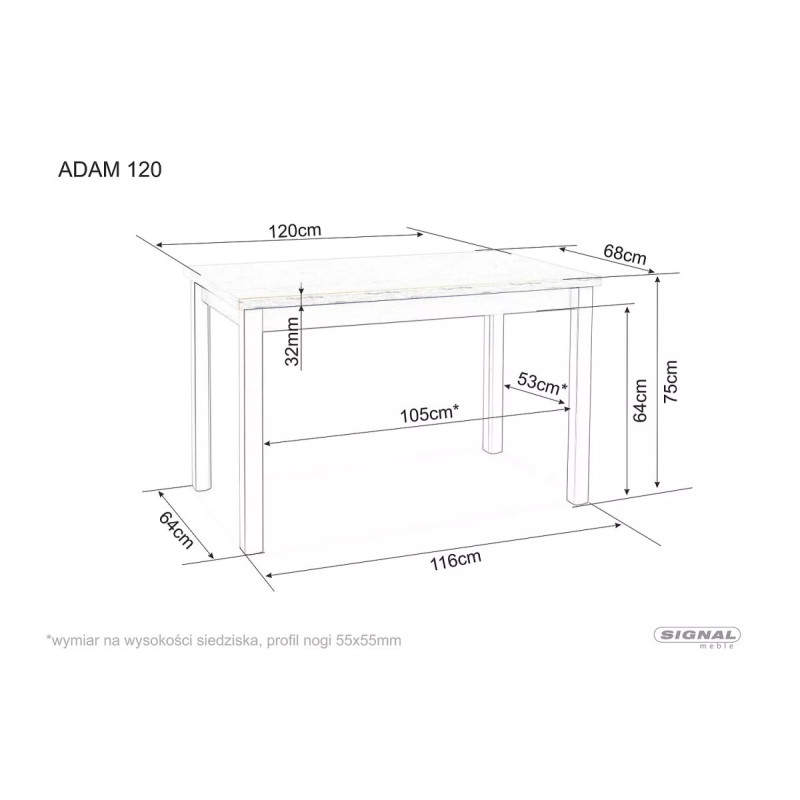 Table Adam 120