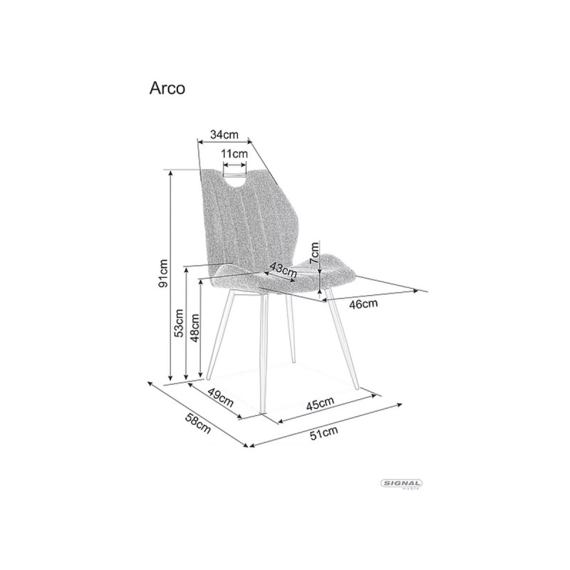Chair Arco Velvet