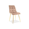 Chair Chic Złoty Velvet